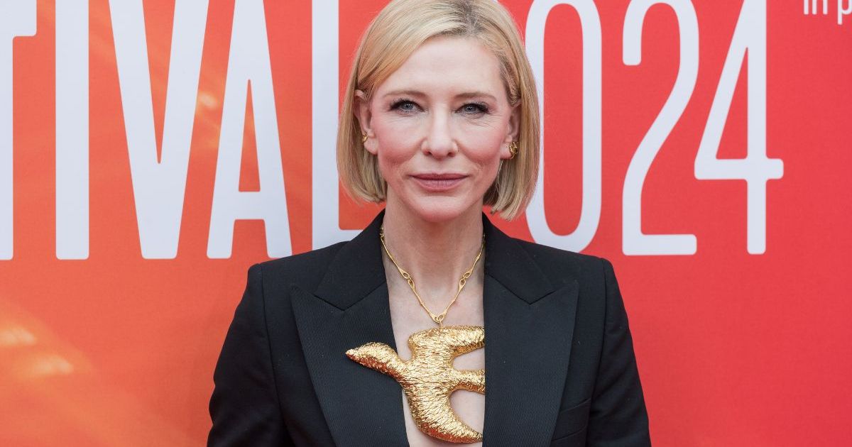 Cate Blanchett Goes Bold in Plunging Power Suit for BFI London Film Festival